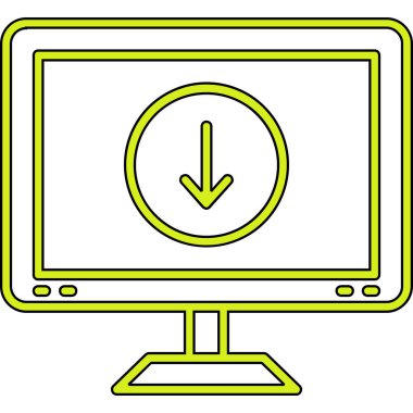 bilgisayar ekranı simgesi. beyaz üzerinde izole edilmiş ağ için ana bilgisayar izleme vektör simgesi