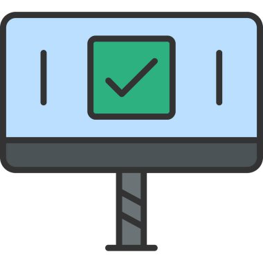 işaretleme vektör simgesini kontrol et