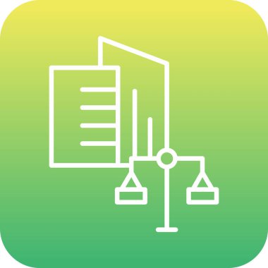 güzel yasa vektör simgesi