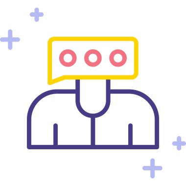 Robot simgesi, vektör çizimi