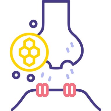 kimyasal formül ikon vektör ince çizgi