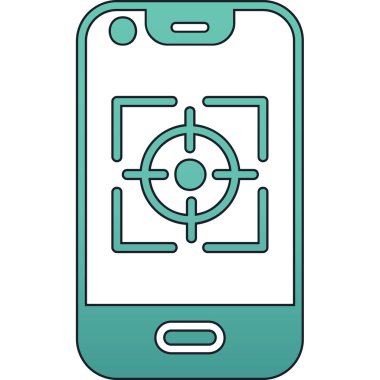 Akıllı telefon. Web simgesi basit tasarım