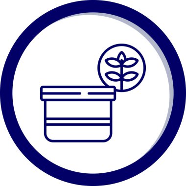 trend biçimi izole edilmiş arkaplanda bitki simgesi