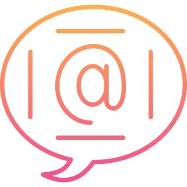 Konuş. Web simgesi basit illüstrasyon