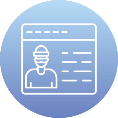 Modern simgenin vektör illüstrasyonu