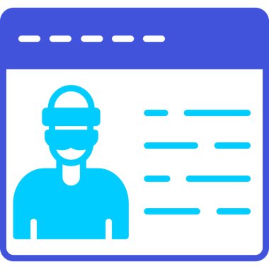 Mühendis. Web simgesi basit illüstrasyon