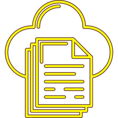 Bulut hesaplama simgesi. vektör illüstrasyonu