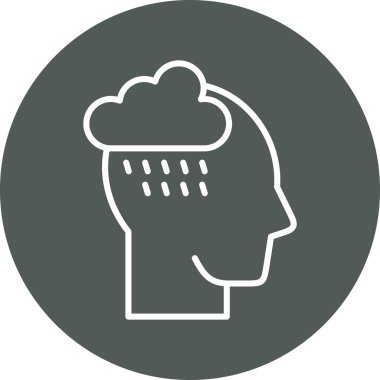 Bulut. Web simgesi basit illüstrasyon