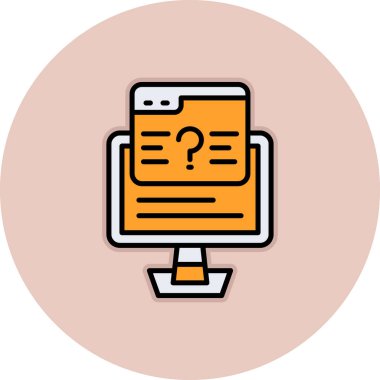 Ağ simgesi, soru işaretli akıllı telefonun vektör illüstrasyonu