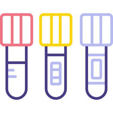 vector illustration of test tubes icon