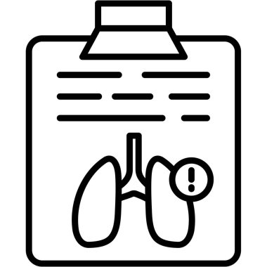 Ciğerler. Web simgesi basit illüstrasyon