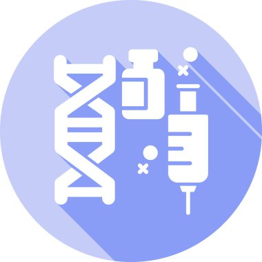 DNA simgesinin vektör illüstrasyonu