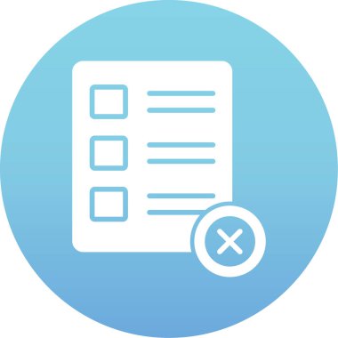 işaretli düz vektör simgesi