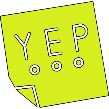 Serbest çizim karikatür evet kelime