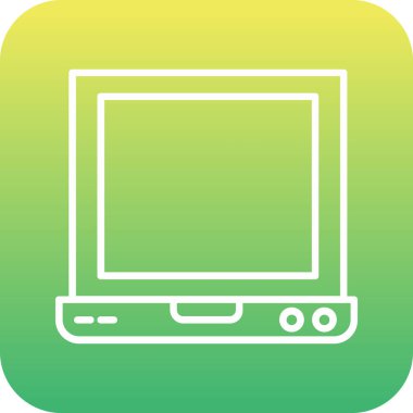 Eşsiz Laptop Vektör Glyph Simgesi