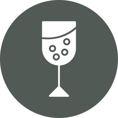 Şarap kadehi taslak biçiminde içki ikonu