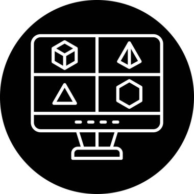 seo modern simgesinin vektör illüstrasyonu