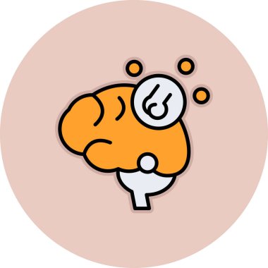 Vektör Beyin simgesi illüstrasyonu