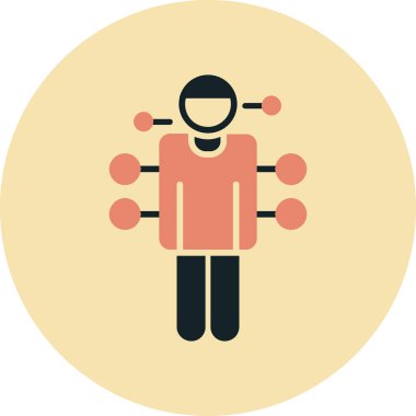 man simgesi vektör illüstrasyonu