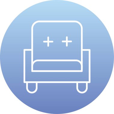 Mobilya simgesinin vektör illüstrasyonu