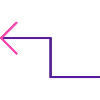 dikey ok ikonu vektör illüstrasyonu