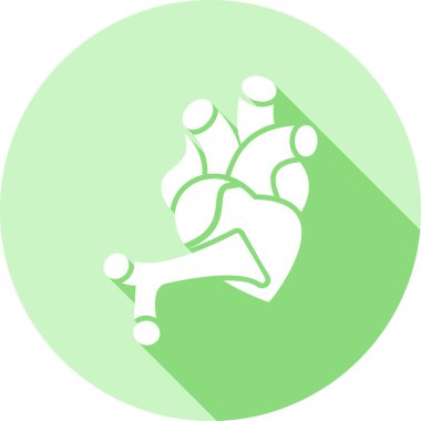 Bir kalp simgesinin vektör illüstrasyonu