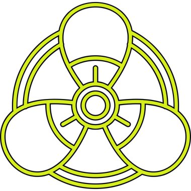 Nükleer ikon vektör çizimi