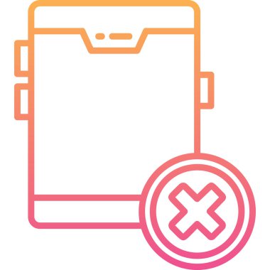 Simge, vektör illüstrasyonunu sil