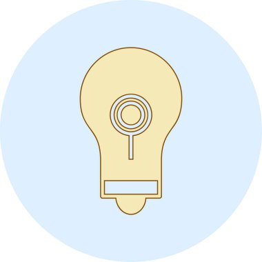 Ampul simgesi. vektör illüstrasyonu