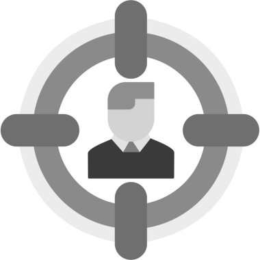 iş yönetimi düz vektör simgesi