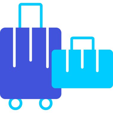 bagaj. Web simgesi basit illüstrasyon