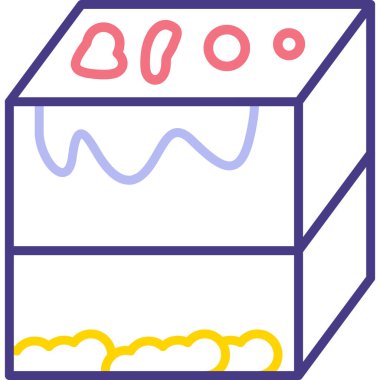 yiyecek web simgesi, vektör illüstrasyonu