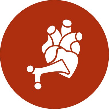 Kalbi olan bir adamın vektör çizimi