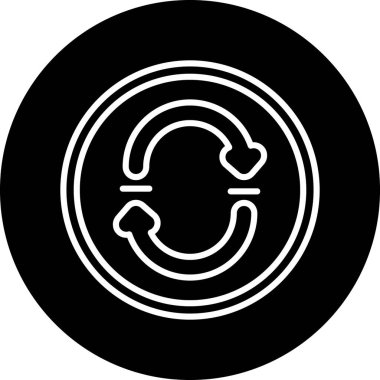 Bir çember simgesinin vektör illüstrasyonu