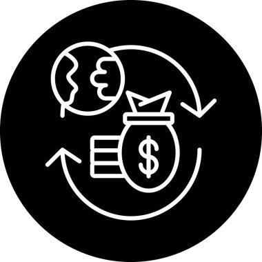 Para değişimi. Web simgesi