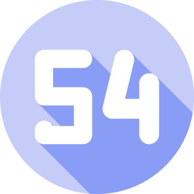 5 numaralı işaret vektör simgesi. özet vektör işareti.