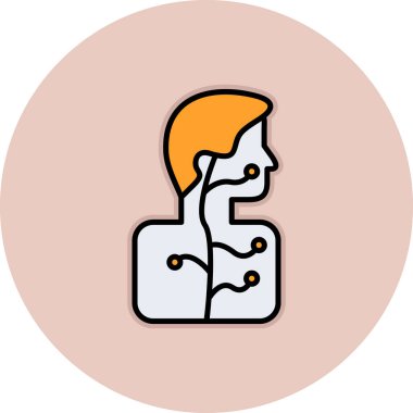 İnsan simgesinin vektör illüstrasyonu