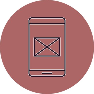 E- posta simgesinin vektör illüstrasyonu