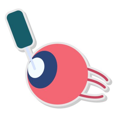 Göz simgesi vektör illüstrasyonu