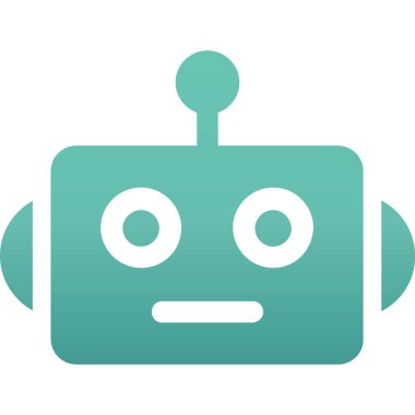 robot ikon vektör illüstrasyonu
