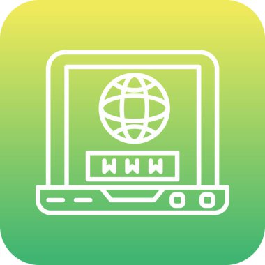 Web İnternet vektör simgesi tasarımı