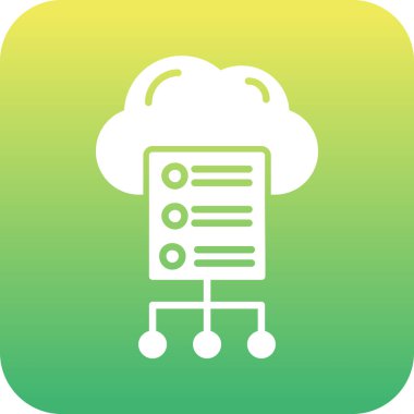 Bulut hesaplama. Web simgesi