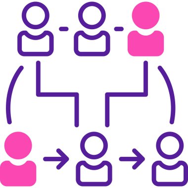 iş insanları simgesi, vektör illüstrasyonu