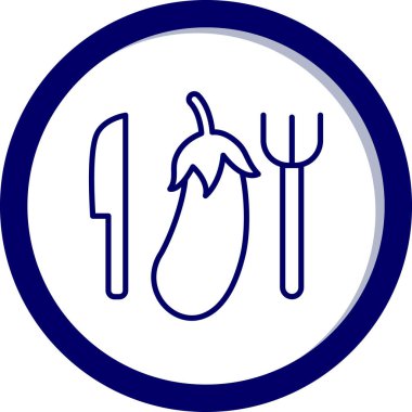 Bıçak ve çatal. vektör illüstrasyonu basit tasarım