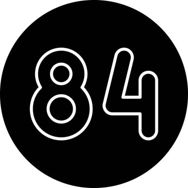 6 numaralı simge, vektör illüstrasyon tasarımı