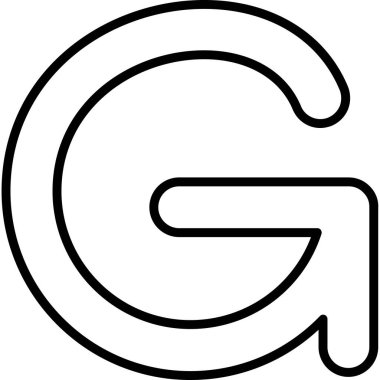 G harfi logo vektör tasarım şablonu