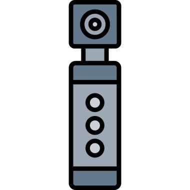 Doldurulmuş ses aygıtı simgesi - dış hat biçimi