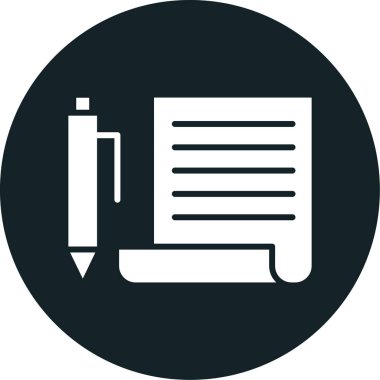 belge simgesi vektör illüstrasyonu