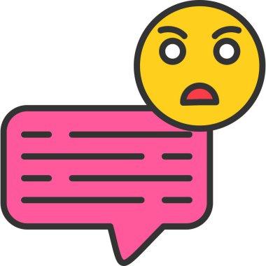 Sohbet mesajı. Basit resimleme