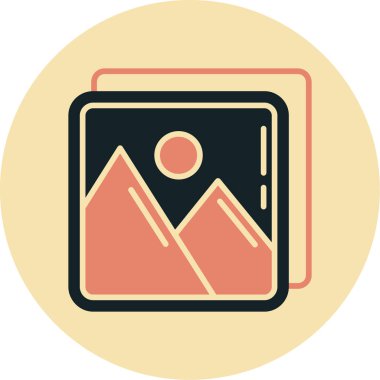 resim simgesi vektör illüstrasyonu